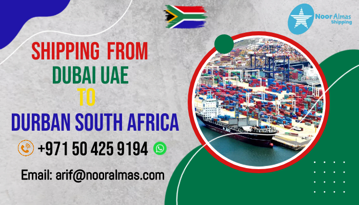 Shipping from Dubai to Durban